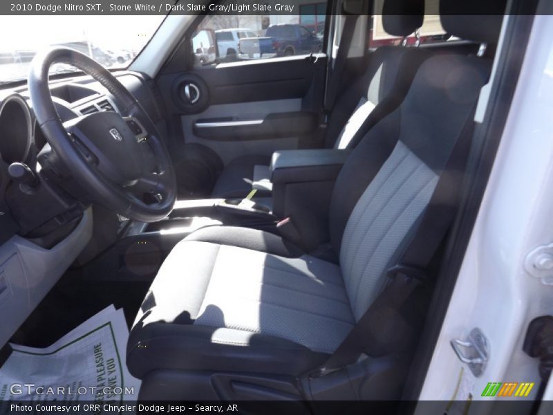 Stone White / Dark Slate Gray/Light Slate Gray 2010 Dodge Nitro SXT