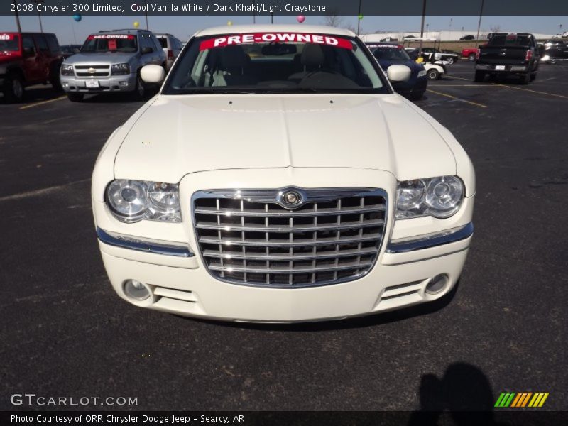 Cool Vanilla White / Dark Khaki/Light Graystone 2008 Chrysler 300 Limited