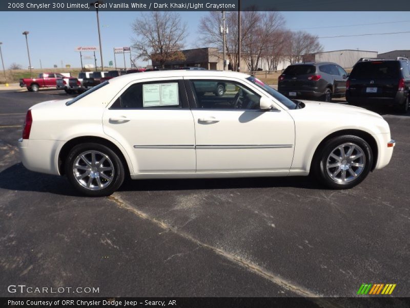 Cool Vanilla White / Dark Khaki/Light Graystone 2008 Chrysler 300 Limited