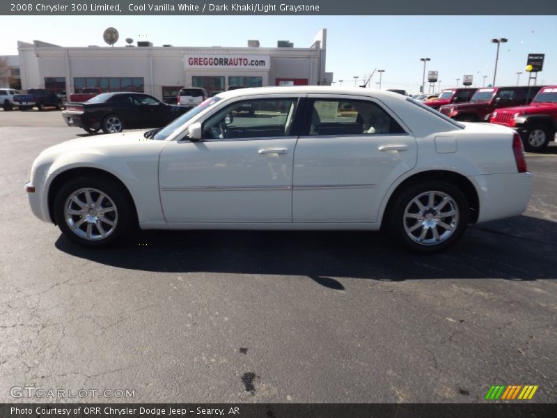Cool Vanilla White / Dark Khaki/Light Graystone 2008 Chrysler 300 Limited