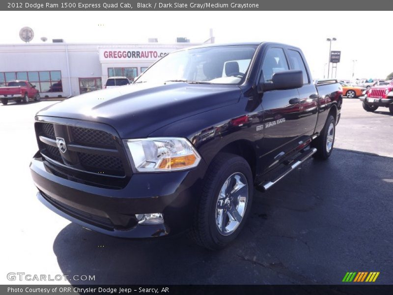 Black / Dark Slate Gray/Medium Graystone 2012 Dodge Ram 1500 Express Quad Cab