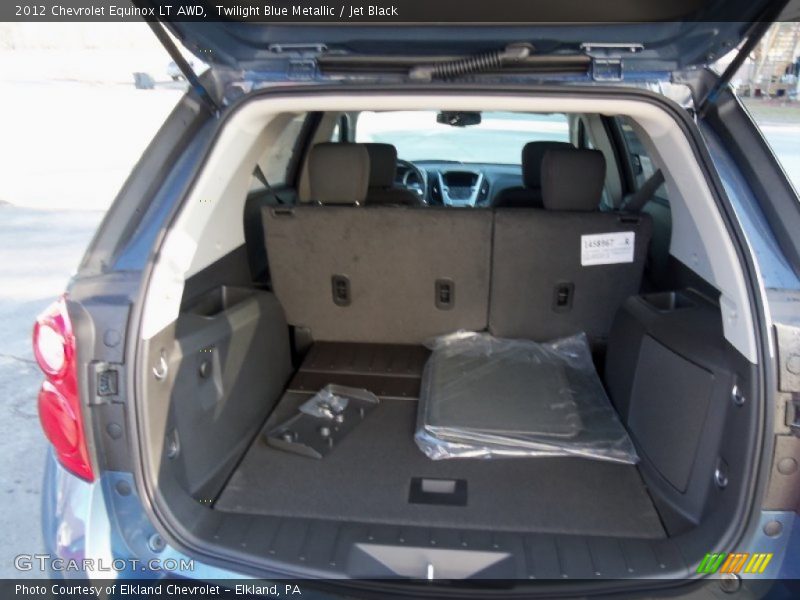 Twilight Blue Metallic / Jet Black 2012 Chevrolet Equinox LT AWD