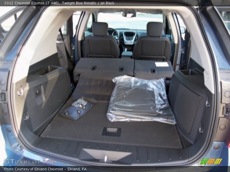 Twilight Blue Metallic / Jet Black 2012 Chevrolet Equinox LT AWD