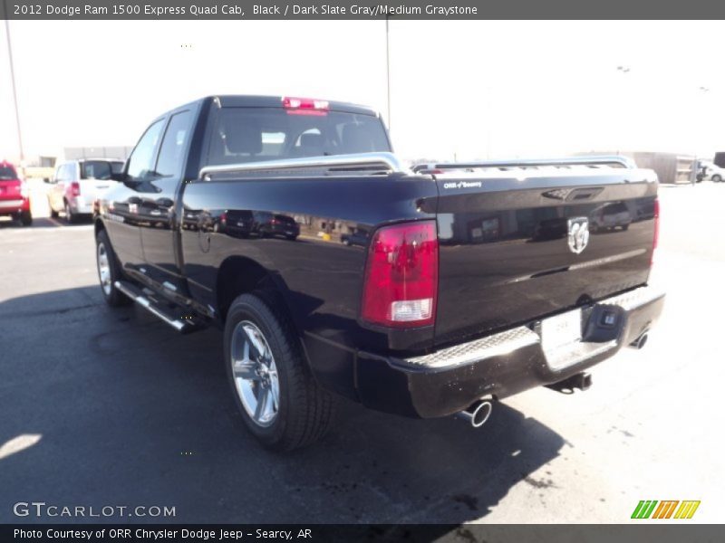 Black / Dark Slate Gray/Medium Graystone 2012 Dodge Ram 1500 Express Quad Cab