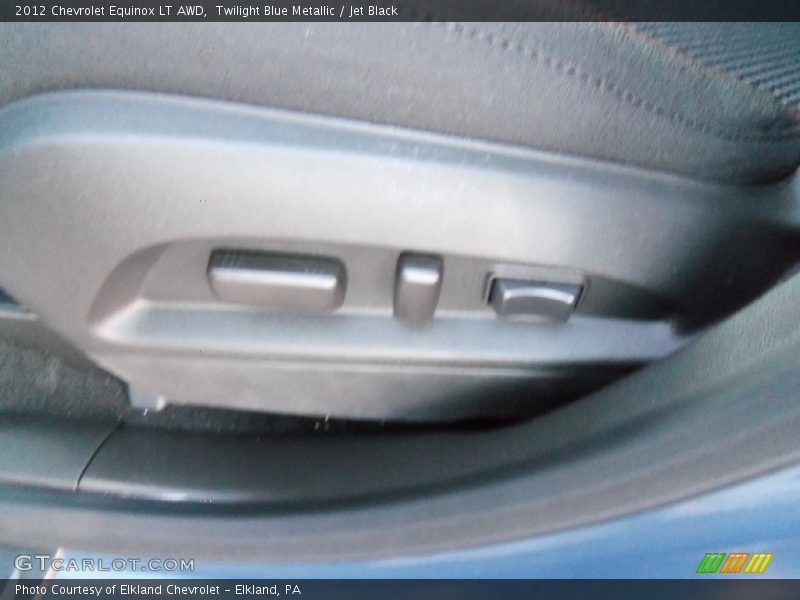 Twilight Blue Metallic / Jet Black 2012 Chevrolet Equinox LT AWD