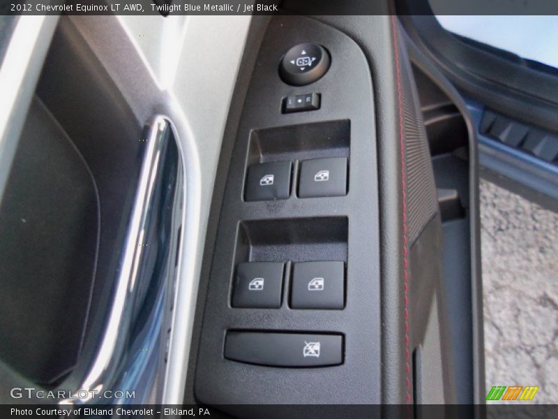 Twilight Blue Metallic / Jet Black 2012 Chevrolet Equinox LT AWD
