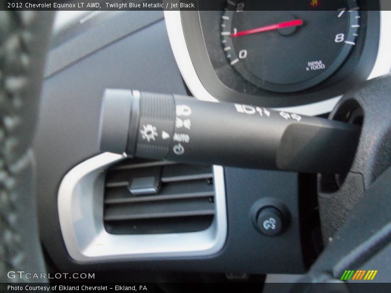 Twilight Blue Metallic / Jet Black 2012 Chevrolet Equinox LT AWD