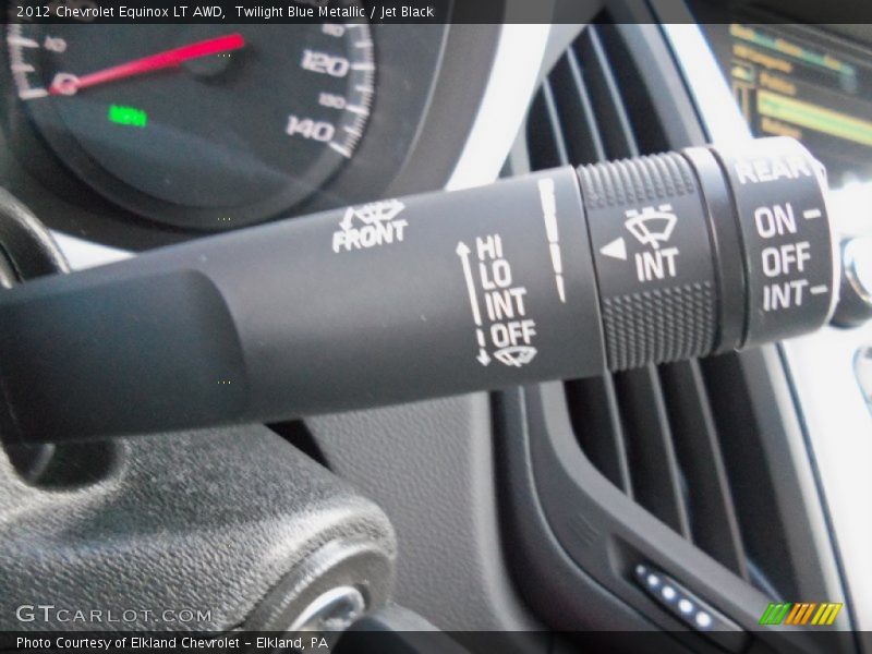 Twilight Blue Metallic / Jet Black 2012 Chevrolet Equinox LT AWD