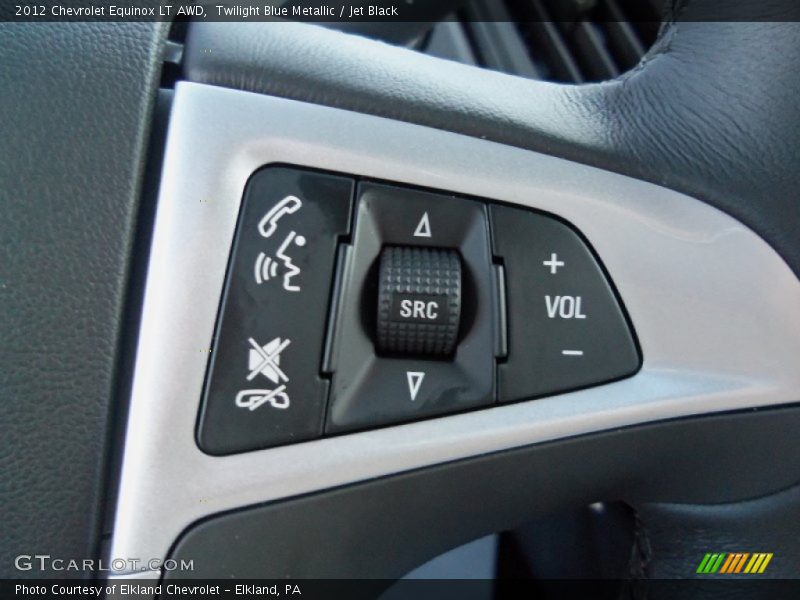 Twilight Blue Metallic / Jet Black 2012 Chevrolet Equinox LT AWD