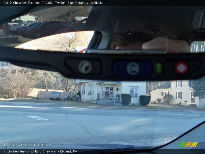 Twilight Blue Metallic / Jet Black 2012 Chevrolet Equinox LT AWD