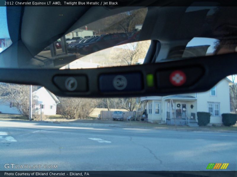 Twilight Blue Metallic / Jet Black 2012 Chevrolet Equinox LT AWD
