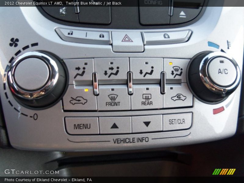 Twilight Blue Metallic / Jet Black 2012 Chevrolet Equinox LT AWD