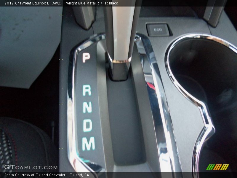 Twilight Blue Metallic / Jet Black 2012 Chevrolet Equinox LT AWD