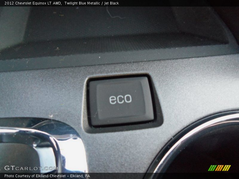 Twilight Blue Metallic / Jet Black 2012 Chevrolet Equinox LT AWD