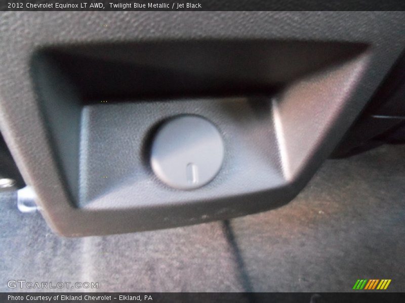 Twilight Blue Metallic / Jet Black 2012 Chevrolet Equinox LT AWD
