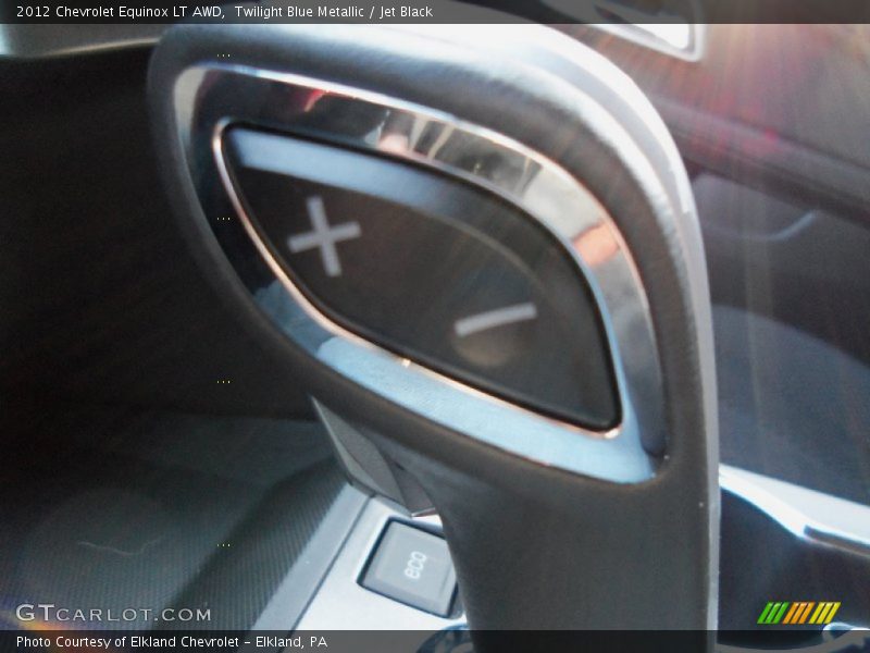 Twilight Blue Metallic / Jet Black 2012 Chevrolet Equinox LT AWD
