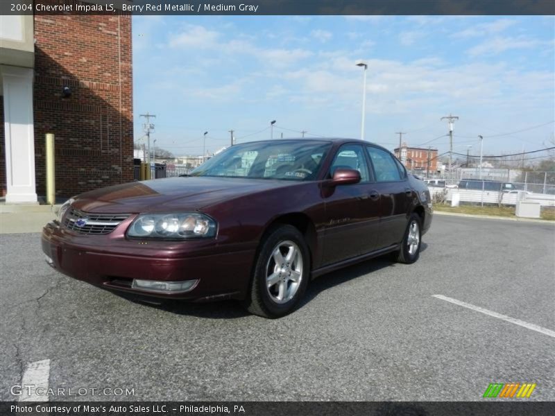 Berry Red Metallic / Medium Gray 2004 Chevrolet Impala LS