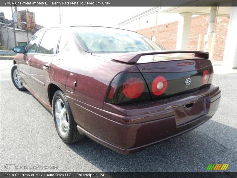 Berry Red Metallic / Medium Gray 2004 Chevrolet Impala LS