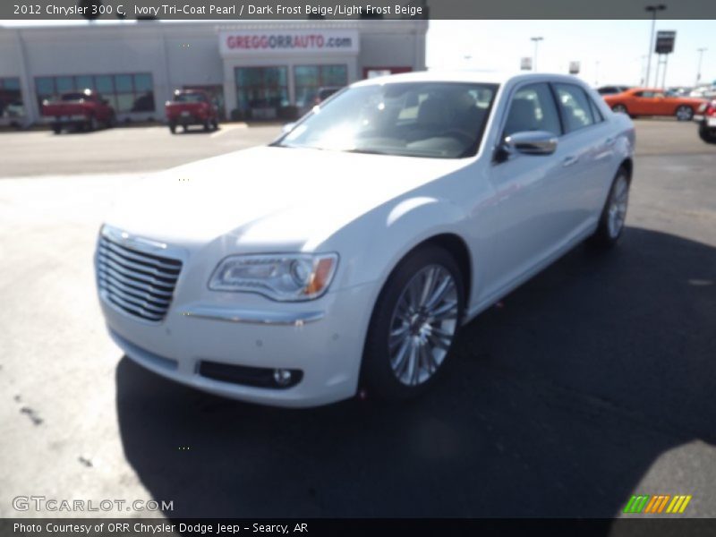Ivory Tri-Coat Pearl / Dark Frost Beige/Light Frost Beige 2012 Chrysler 300 C