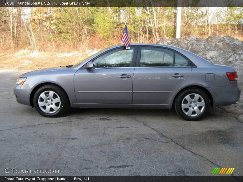 Steel Gray / Gray 2008 Hyundai Sonata GLS V6