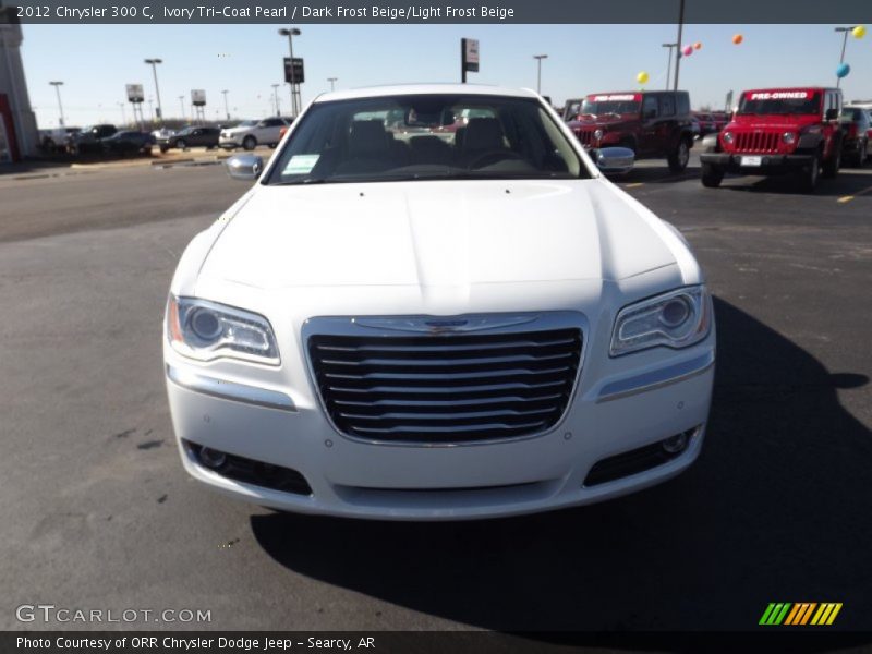 Ivory Tri-Coat Pearl / Dark Frost Beige/Light Frost Beige 2012 Chrysler 300 C