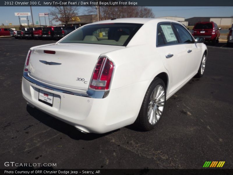 Ivory Tri-Coat Pearl / Dark Frost Beige/Light Frost Beige 2012 Chrysler 300 C