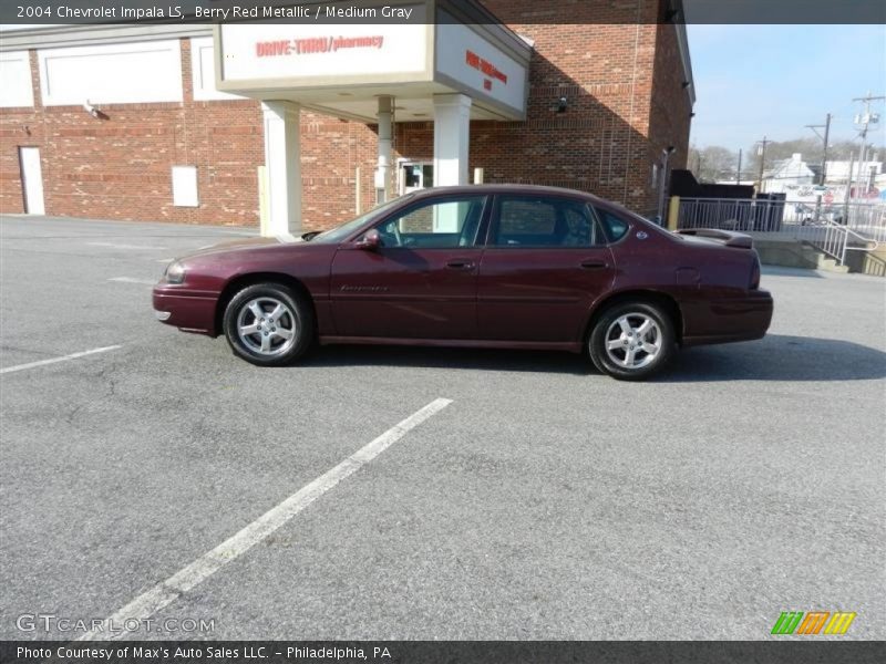 Berry Red Metallic / Medium Gray 2004 Chevrolet Impala LS