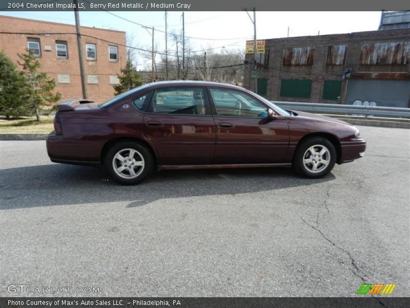 Berry Red Metallic / Medium Gray 2004 Chevrolet Impala LS