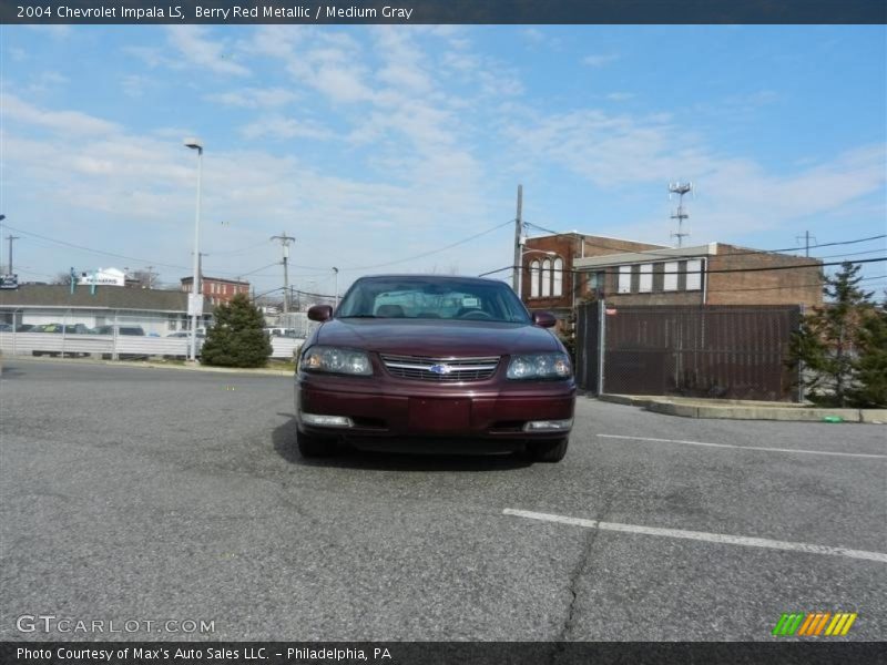 Berry Red Metallic / Medium Gray 2004 Chevrolet Impala LS