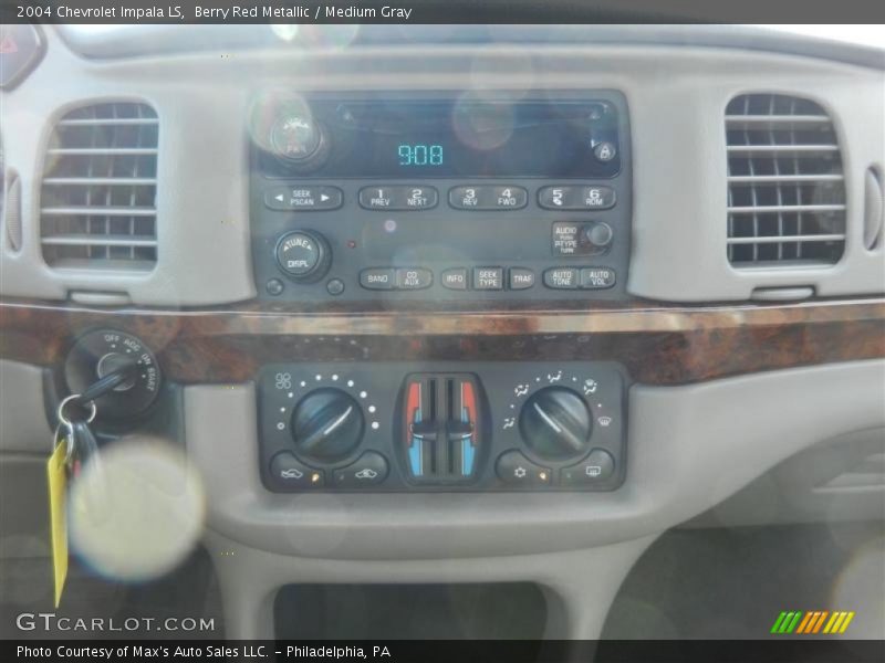 Berry Red Metallic / Medium Gray 2004 Chevrolet Impala LS