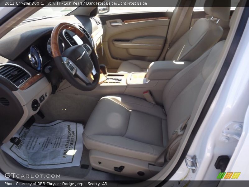 Ivory Tri-Coat Pearl / Dark Frost Beige/Light Frost Beige 2012 Chrysler 300 C