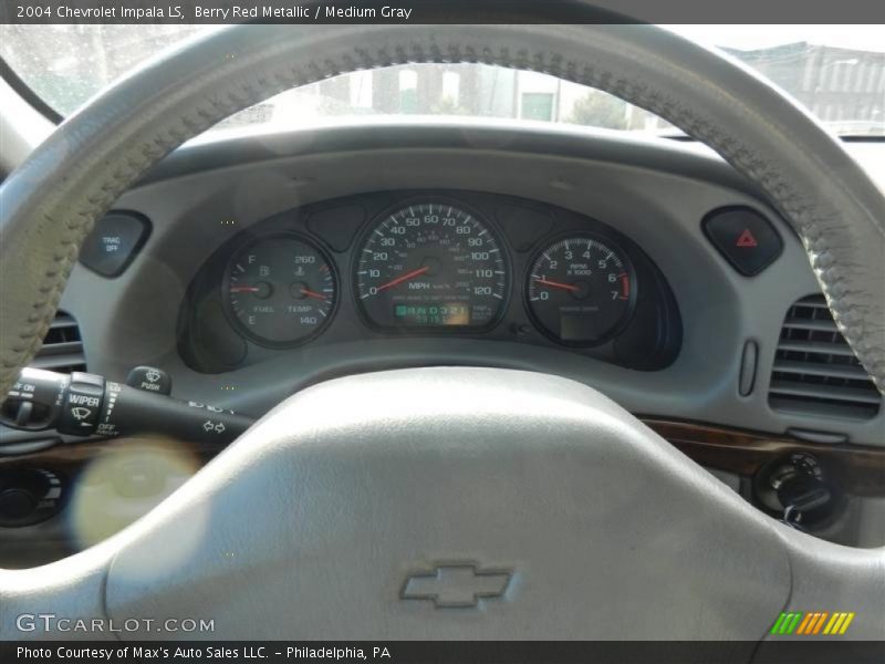 Berry Red Metallic / Medium Gray 2004 Chevrolet Impala LS