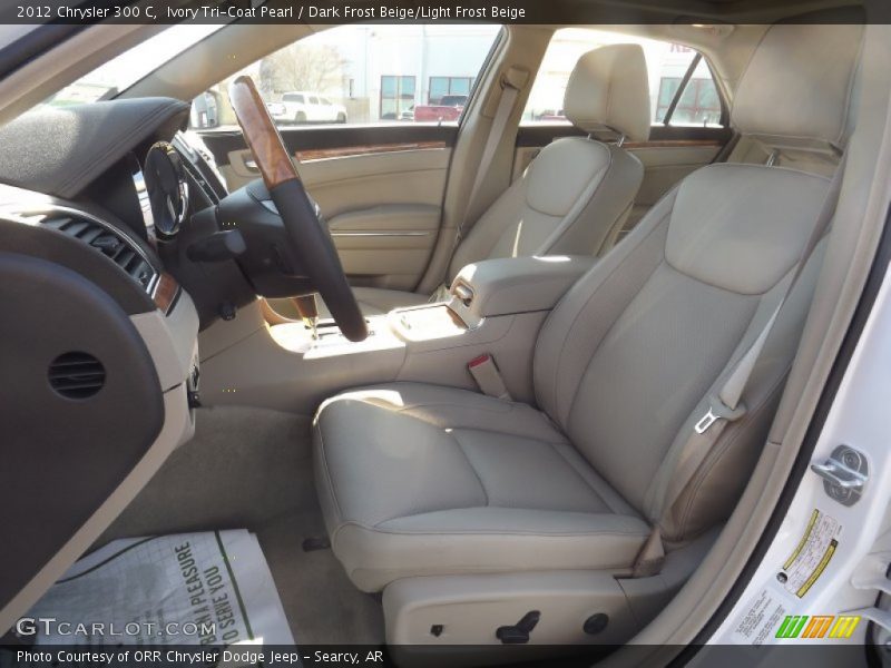 Ivory Tri-Coat Pearl / Dark Frost Beige/Light Frost Beige 2012 Chrysler 300 C