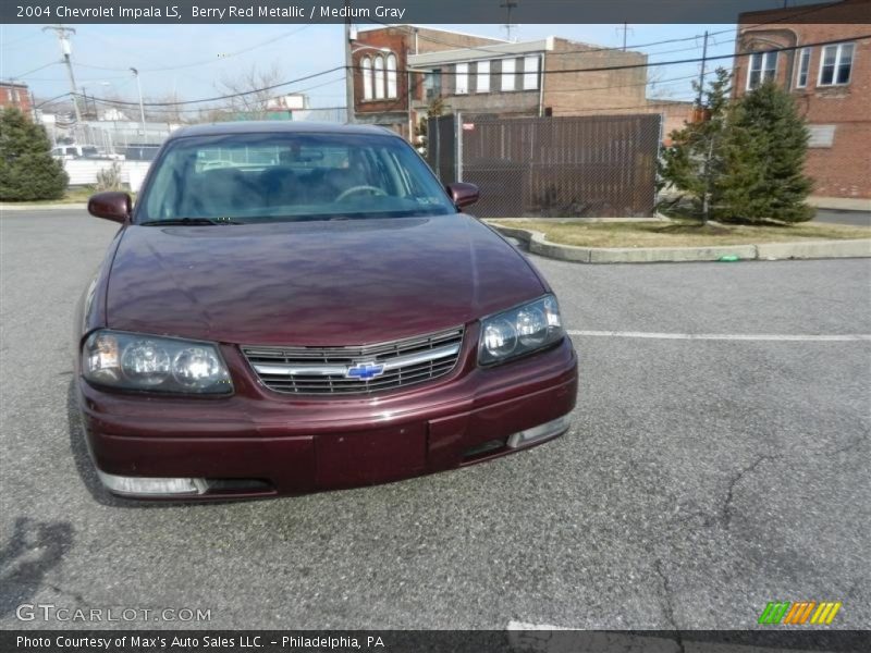 Berry Red Metallic / Medium Gray 2004 Chevrolet Impala LS