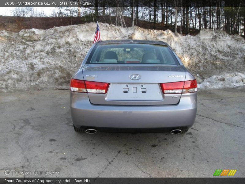 Steel Gray / Gray 2008 Hyundai Sonata GLS V6