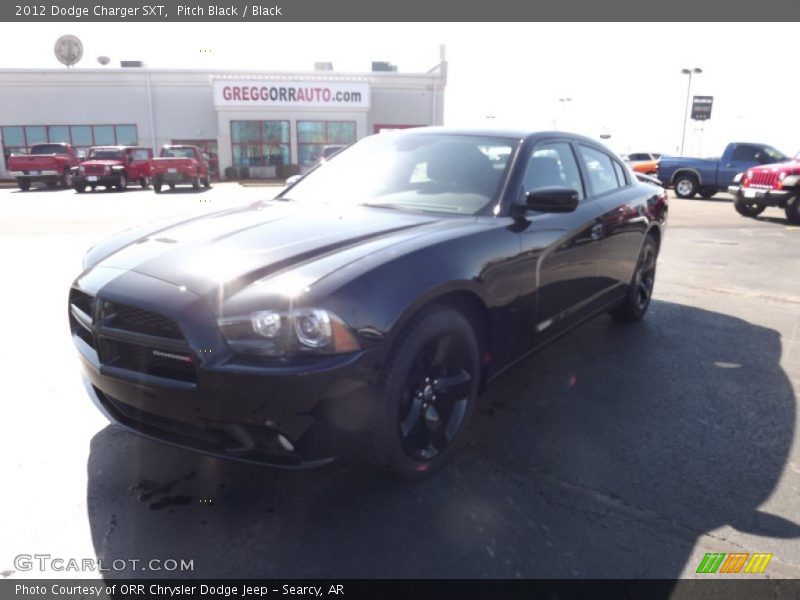 Pitch Black / Black 2012 Dodge Charger SXT