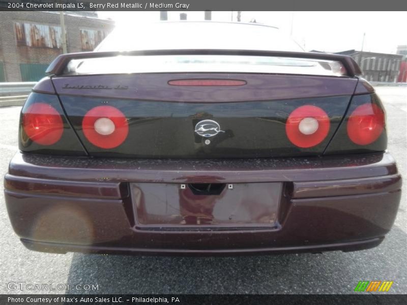 Berry Red Metallic / Medium Gray 2004 Chevrolet Impala LS
