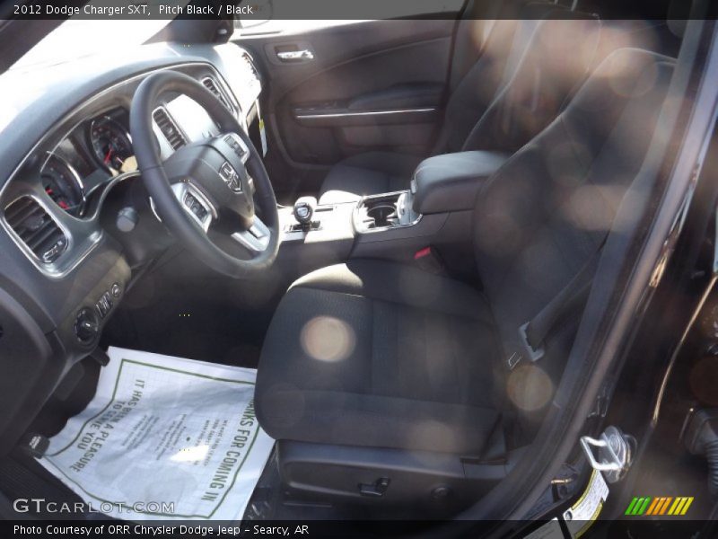 Pitch Black / Black 2012 Dodge Charger SXT