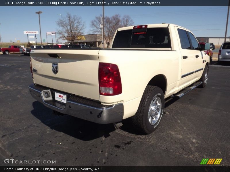 Light Cream / Dark Slate/Medium Graystone 2011 Dodge Ram 2500 HD Big Horn Crew Cab