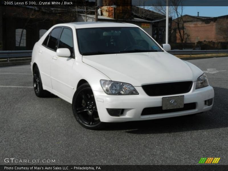 Crystal White / Black 2005 Lexus IS 300