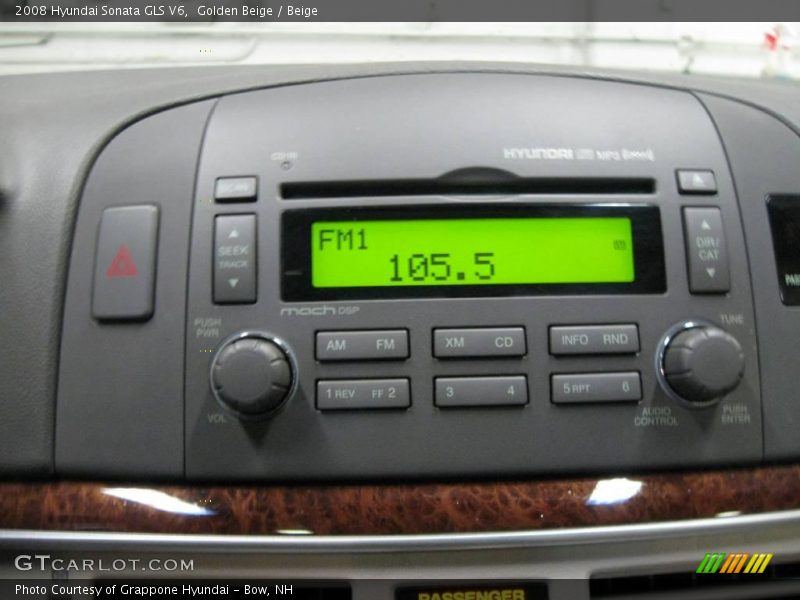 Golden Beige / Beige 2008 Hyundai Sonata GLS V6