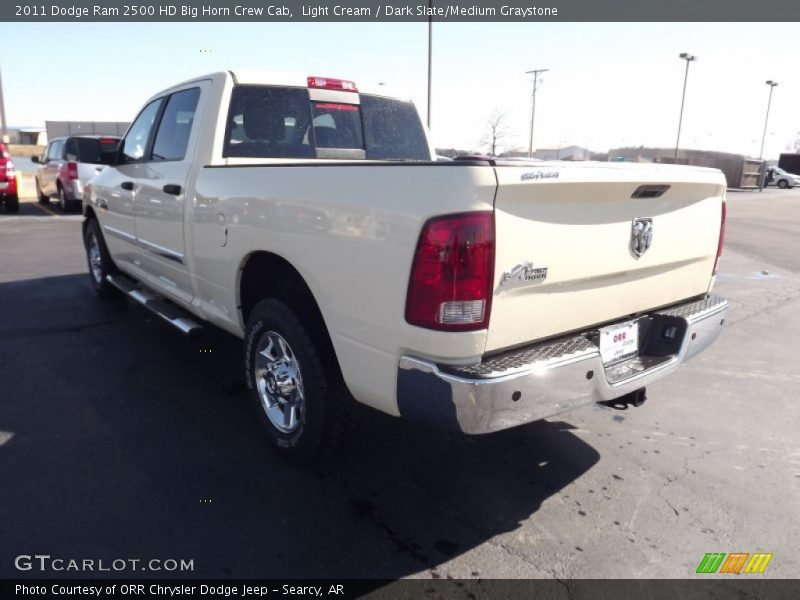 Light Cream / Dark Slate/Medium Graystone 2011 Dodge Ram 2500 HD Big Horn Crew Cab
