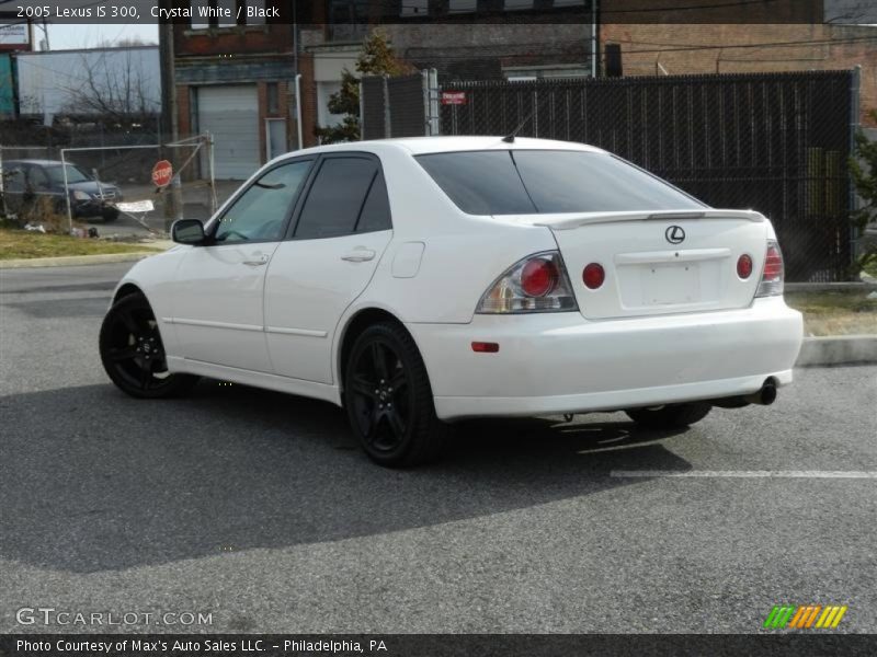 Crystal White / Black 2005 Lexus IS 300
