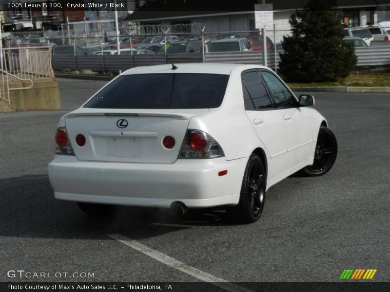 Crystal White / Black 2005 Lexus IS 300
