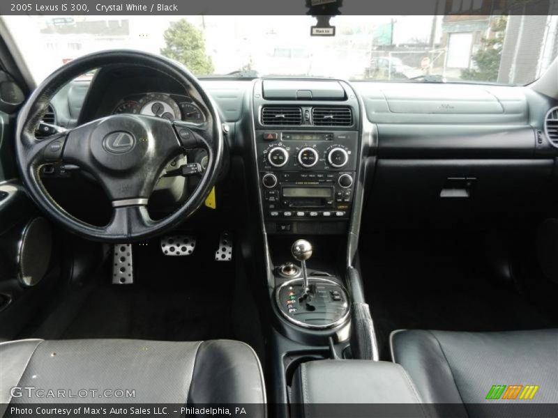 Crystal White / Black 2005 Lexus IS 300