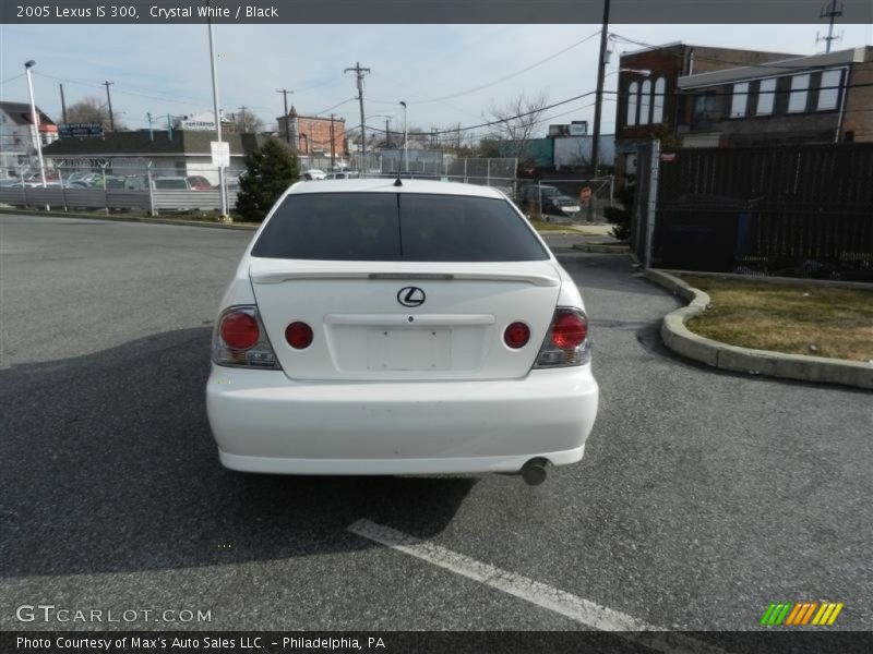 Crystal White / Black 2005 Lexus IS 300