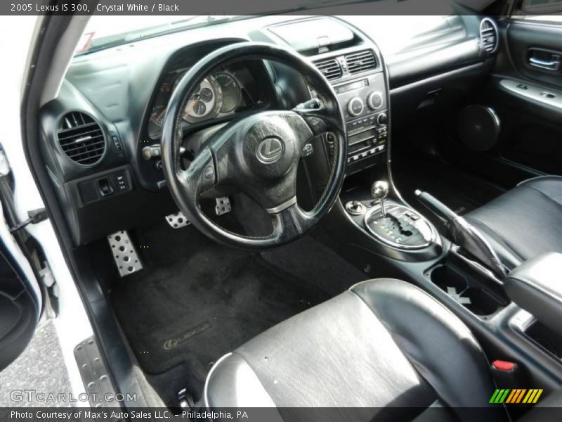 Crystal White / Black 2005 Lexus IS 300