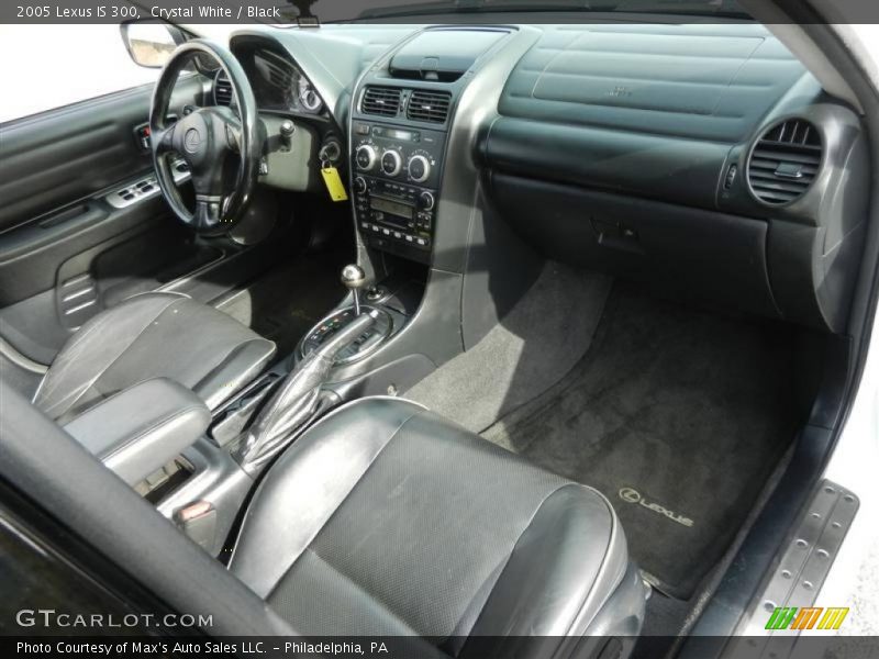 Crystal White / Black 2005 Lexus IS 300