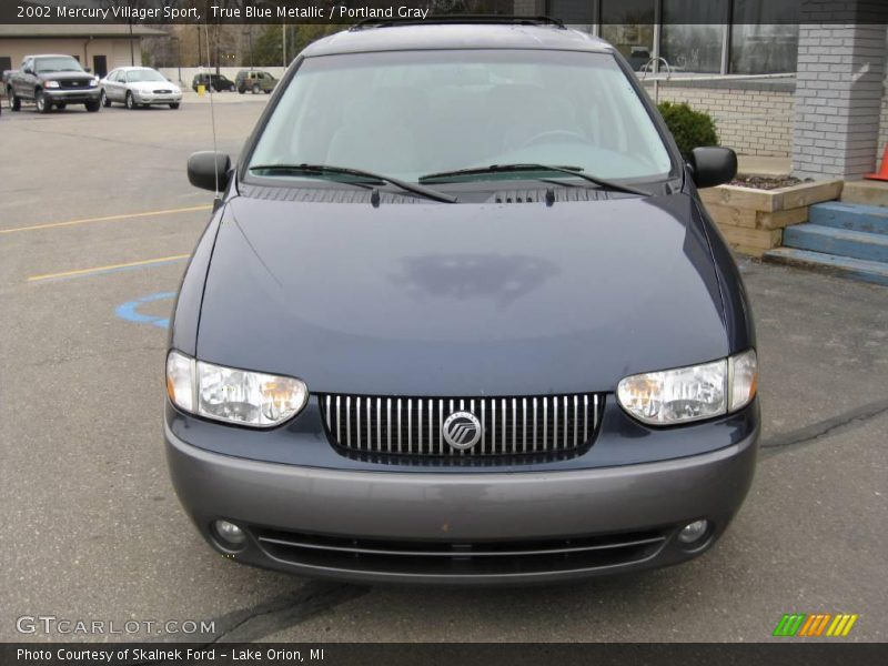 True Blue Metallic / Portland Gray 2002 Mercury Villager Sport