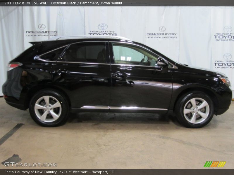 Obsidian Black / Parchment/Brown Walnut 2010 Lexus RX 350 AWD
